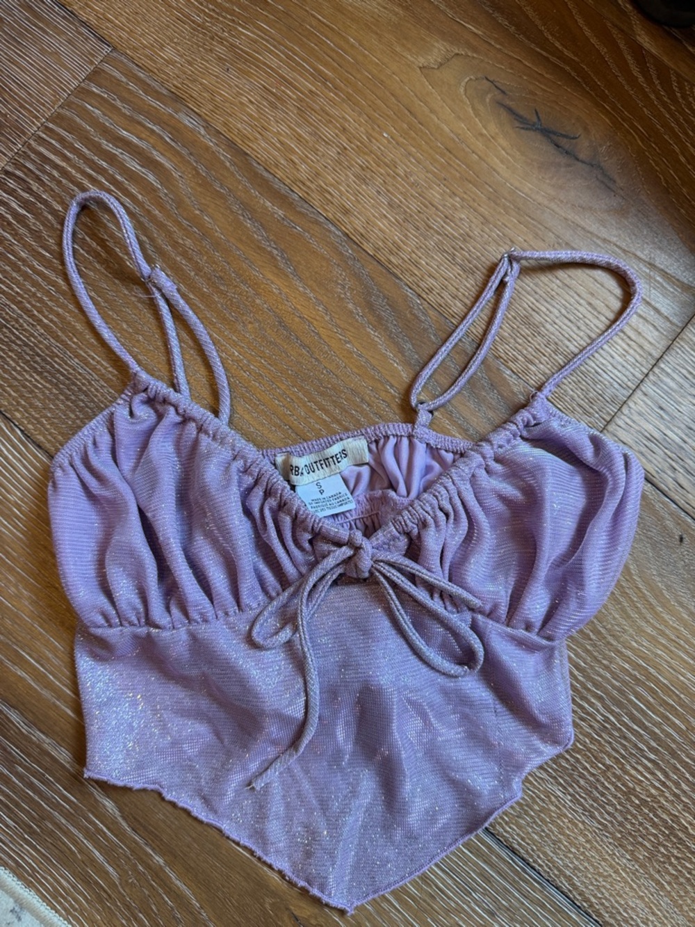 Urban outfitters sparkly crop top
